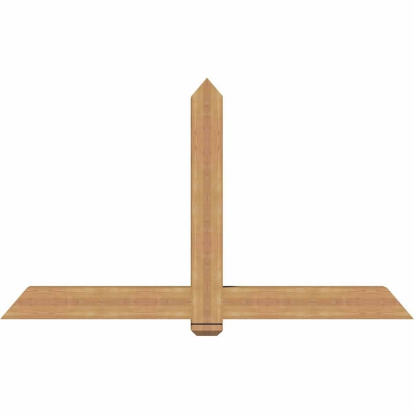 Ekena Millwork Eugene Smooth Timber Gable Bracket, Western Red Cedar, 72"W x 42"H x 5 1/2"D x 5 1/2"F, 14/12 Pitch GBW072X42X0606EUG00SWR - main